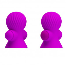Funda para los Pezones con Vibración Rosa