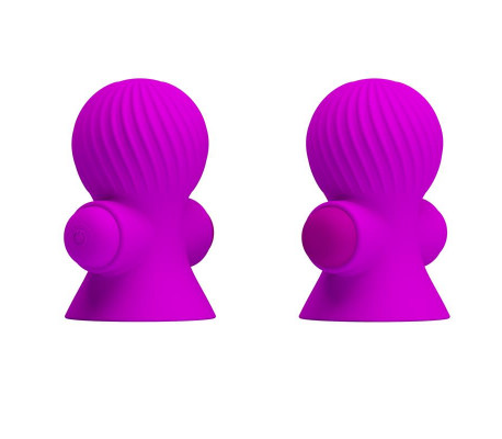 Funda para los Pezones con Vibración Rosa