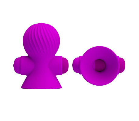 Funda para los Pezones con Vibración Rosa