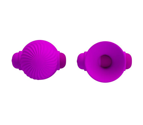 Funda para los Pezones con Vibración Rosa