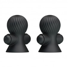Funda para los Pezones con Vibración Negro