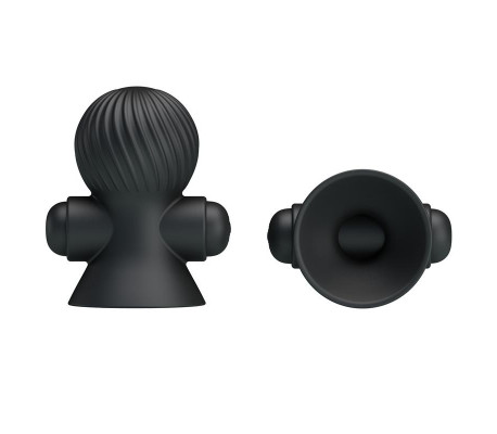 Funda para los Pezones con Vibración Negro