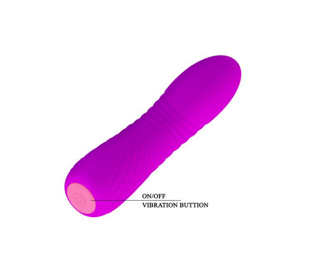 Vibrador Abner USB Silicona Purpura