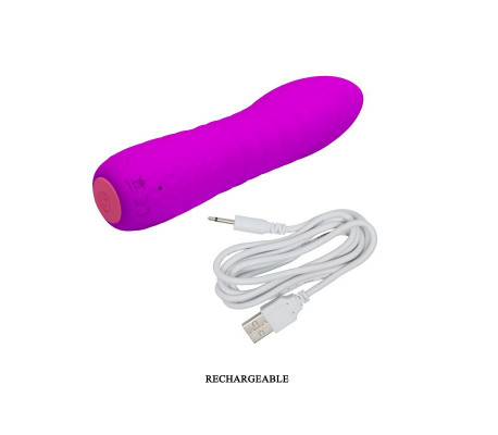 Vibrador Abner USB Silicona Purpura