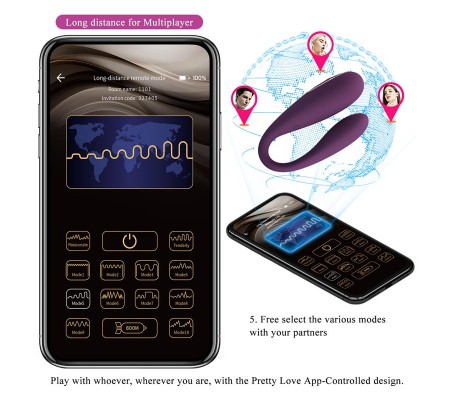 August Vibrador de Parejas con App Lila