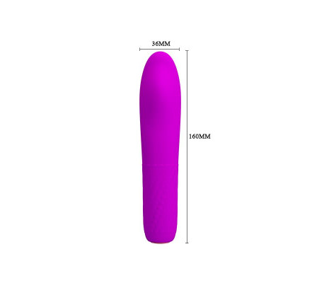 Vibrador Rotador Burke Silicona 10.6 x 3.6 cm