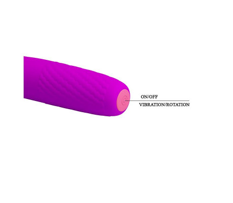 Vibrador Rotador Burke Silicona 10.6 x 3.6 cm