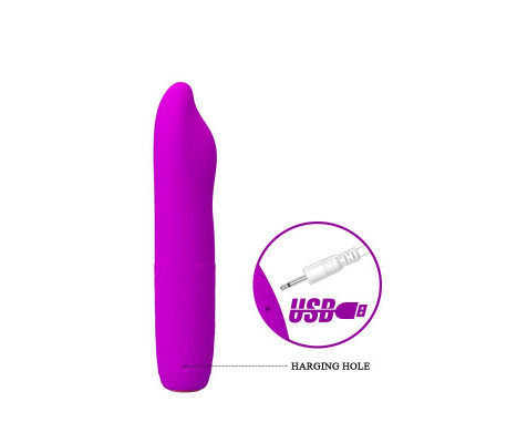 Vibrador Rotador Burke Silicona 10.6 x 3.6 cm