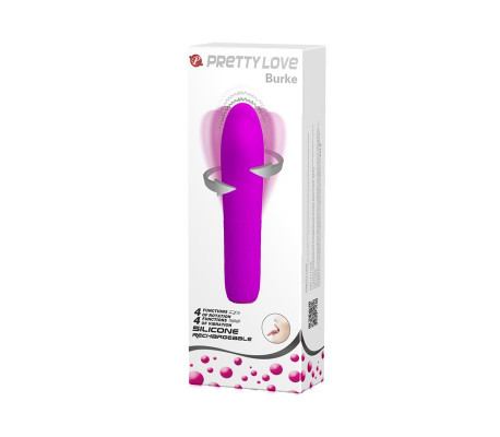 Vibrador Rotador Burke Silicona 10.6 x 3.6 cm