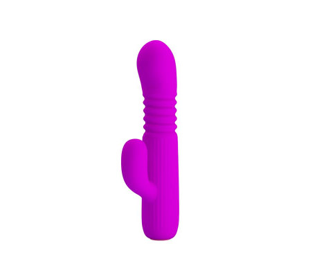 Leopold Vibrador con Función de Movimiento USB Silicona