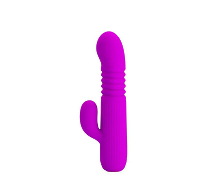 Leopold Vibrador con Función de Movimiento USB Silicona