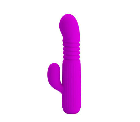 Leopold Vibrador con Función de Movimiento USB Silicona