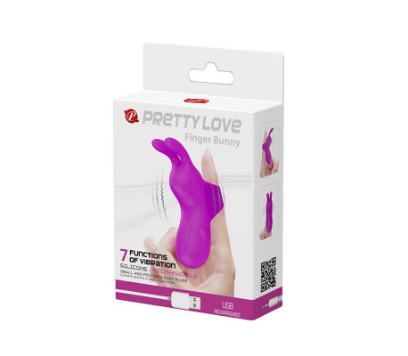 Estimulador Finger Bunny USB Silicona