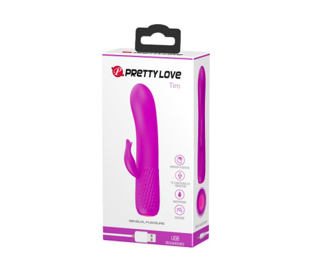 Vibrador Tim USB Silicona Purpura