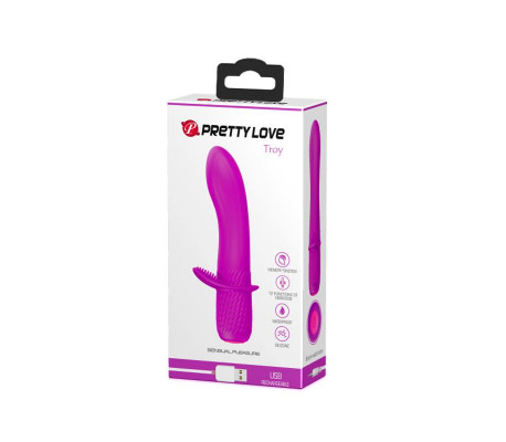 Vibrador Troy USB Silicone Purpura