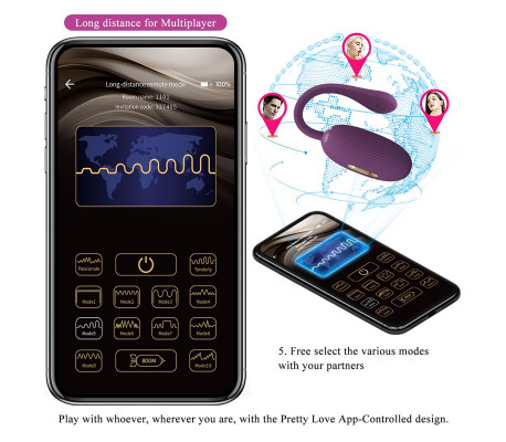 Doreen Huevo Vibrador con Electro Shock y App
