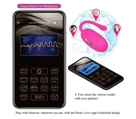 Doreen Huevo Vibrador con Electro Shock y App