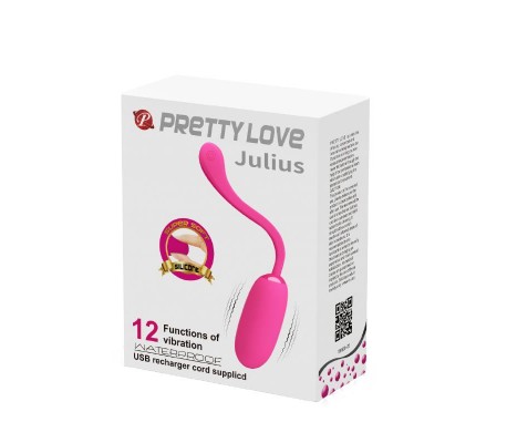 Huevo Vibrador Julius USB Silicona Rosa