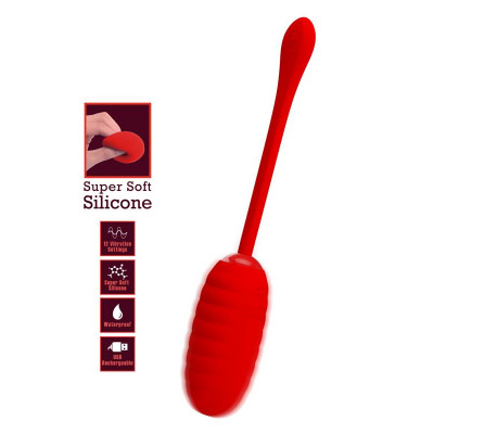 Kirk Huevo Vibrador Rojo