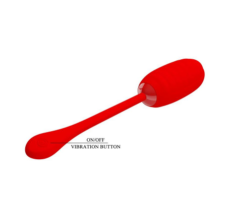 Kirk Huevo Vibrador Rojo