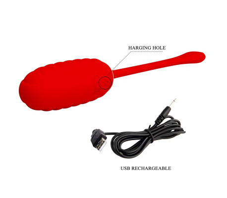 Kirk Huevo Vibrador Rojo