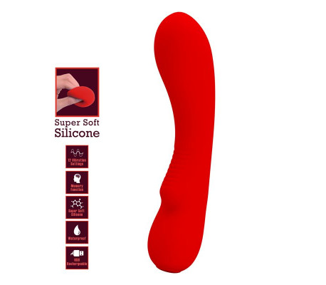 Prescott Vibrasor USB Silicona Rojo
