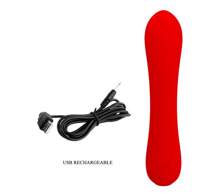 Prescott Vibrasor USB Silicona Rojo