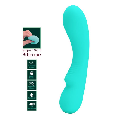 Prescott Vibrador USB Silicone Verde