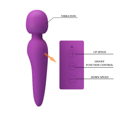 Meredith Masajeador USB Violeta