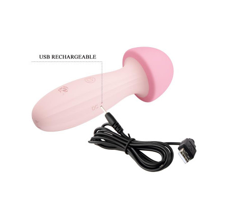 Mushroom Vibrador/Masajeador Silicona USB