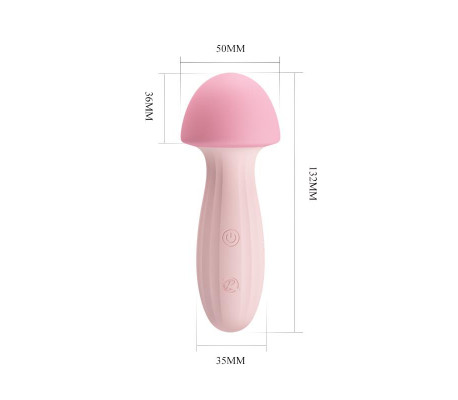 Mushroom Vibrador/Masajeador Silicona USB
