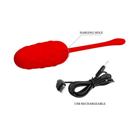 Marina Huevo Vibrador Rojo