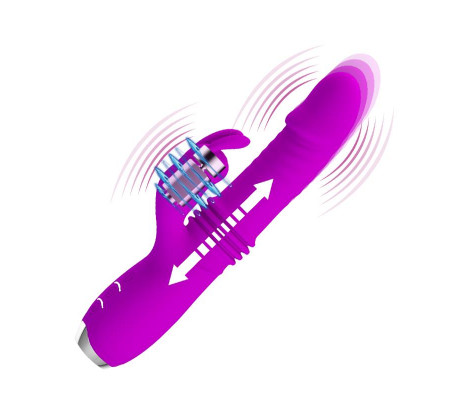 Dorothy Vibrador con Función Up and Down USB Púrpura