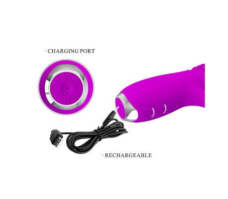 Dorothy Vibrador con Función Up and Down USB Púrpura