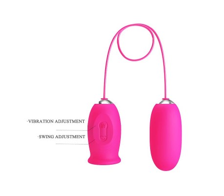 Daisy Huevo Vibrador y Lengua Estimuladora Rosa