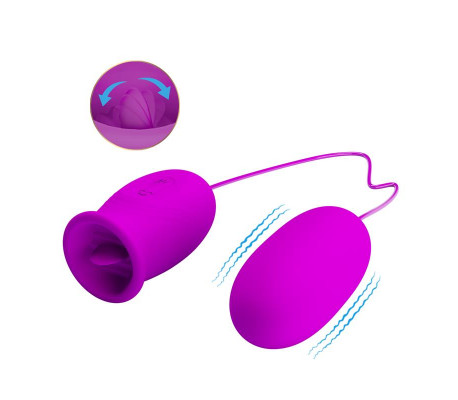Daisy Huevo Vibrador y Estimulador con Lengua