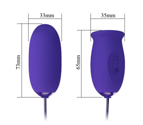 Daisy Youth Huevo Vibrador y Lengua Estimuladora