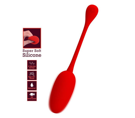 Knucker Huevo Vibrador Rojo