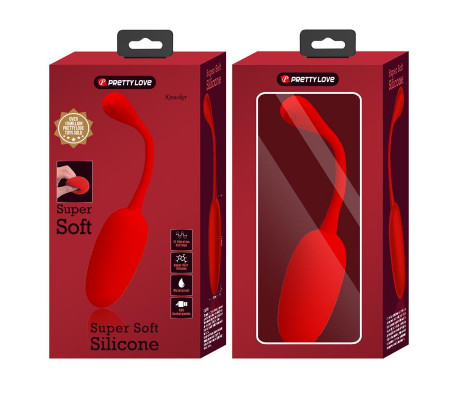 Knucker Huevo Vibrador Rojo