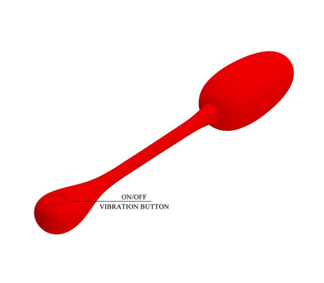 Knucker Huevo Vibrador Rojo