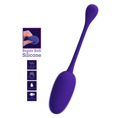 Knucker Huevo Vibrador Púrpura