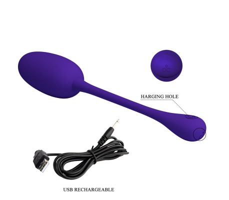 Knucker Huevo Vibrador Púrpura