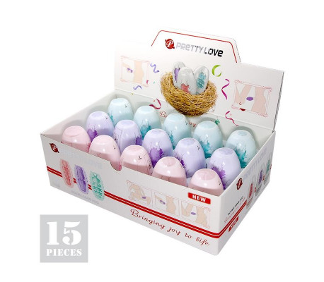 Pack 15 Huevos Masturbadores Doble Texturizado