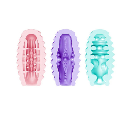 Pack 15 Huevos Masturbadores Doble Texturizado