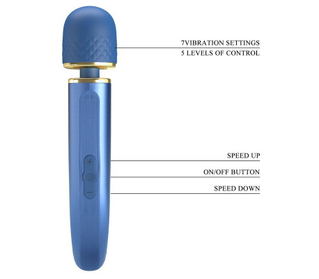 Masajeador USB Silicona Azul