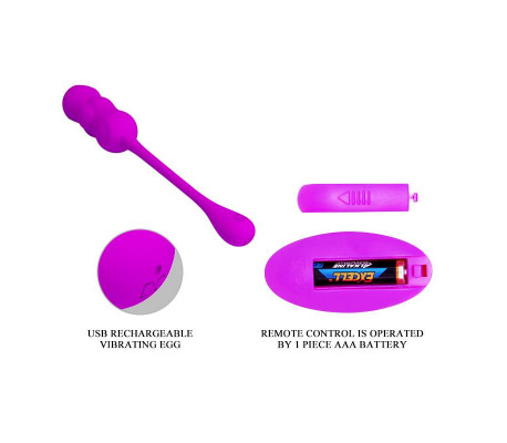 Leshy Huevo Vibrador con Control Remoto USB