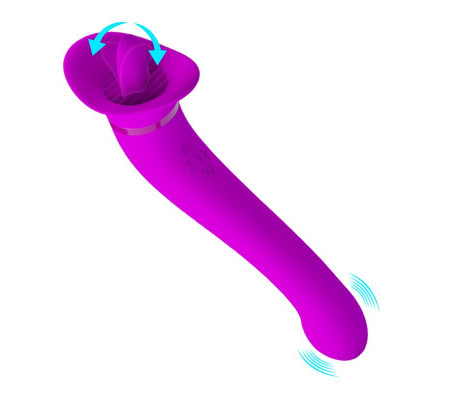 Faust Vibrador con Lengua Estimuladora USB