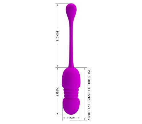 Callie Huevo Vibrador con Movimiento Thursting