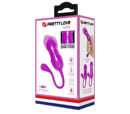 Callie Huevo Vibrador con Movimiento Thursting
