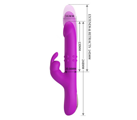 Reese Vibrador con Bolas Internas y Thrusting USB